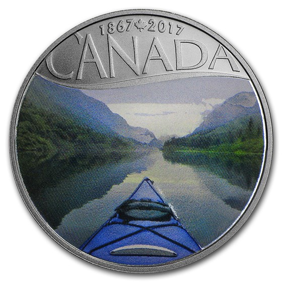 2017 Canada 1/2 oz Silver $10 150th Anniv: Kayaking on the River 2017 Canada 1/2 oz Silver $10 150th Anniv: Kayaking on the River